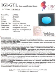 17.70 Ratti Turquoise With Govt. Lab Certificate-(610)